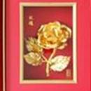 金箔工藝品浮雕純金玫瑰